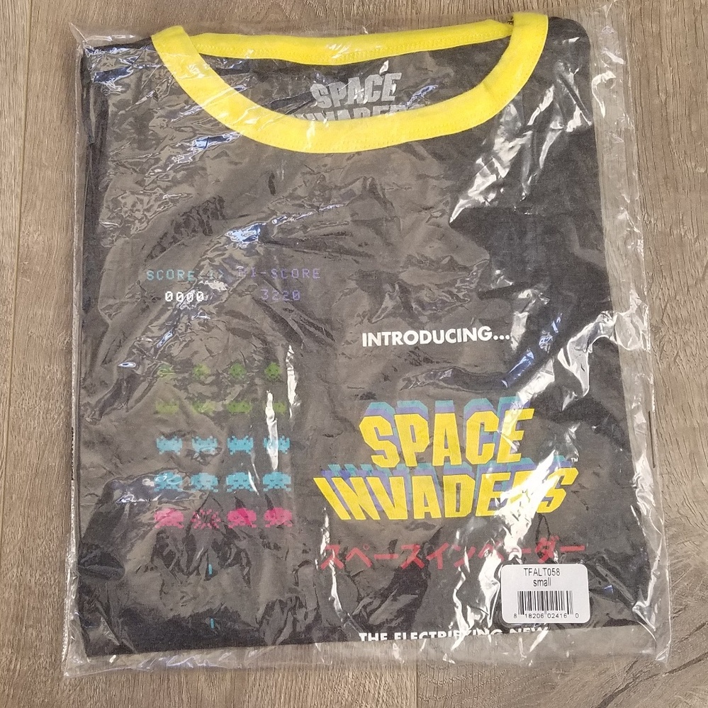 NWT Space Invaders Ringer Tee Women's Size Small - Picture 4 of 8
